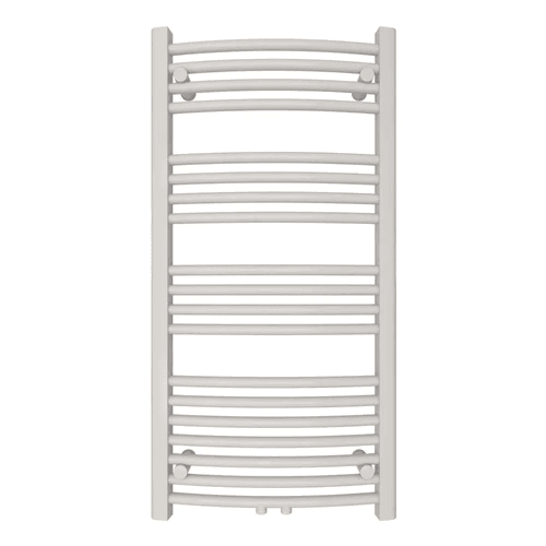 Badheizkörper mit Mittelanschluss Comfort Weiss Gebogen