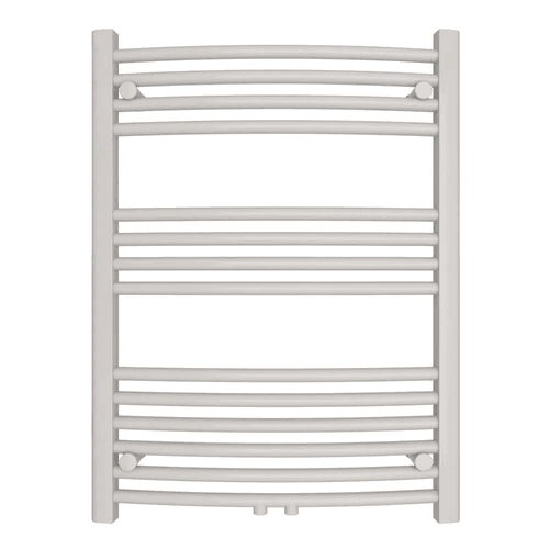 Badheizkörper mit Mittelanschluss Comfort Weiss Gebogen