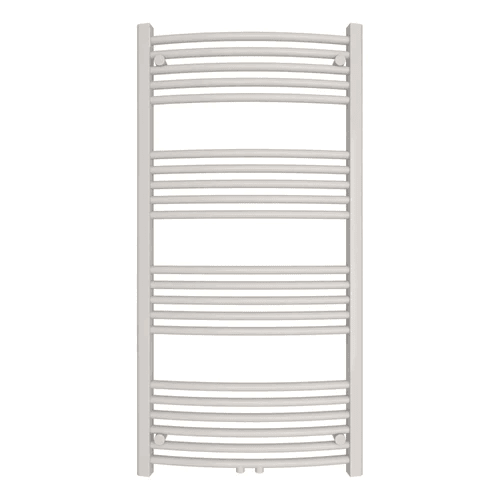 Badheizkörper mit Mittelanschluss Comfort Weiss Gebogen