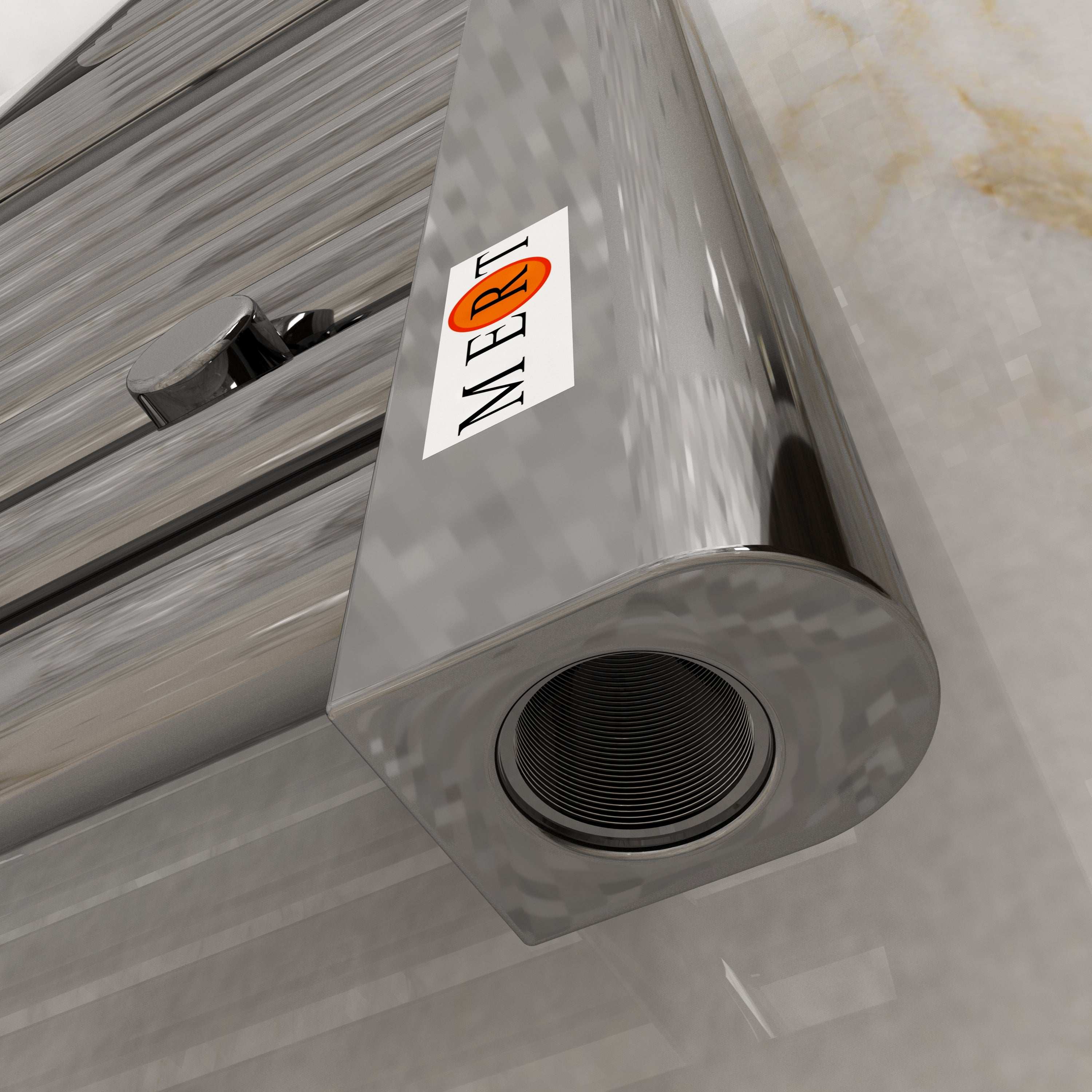 Badheizkörper mit Mittelanschluss Comfort Chrom Gebogen