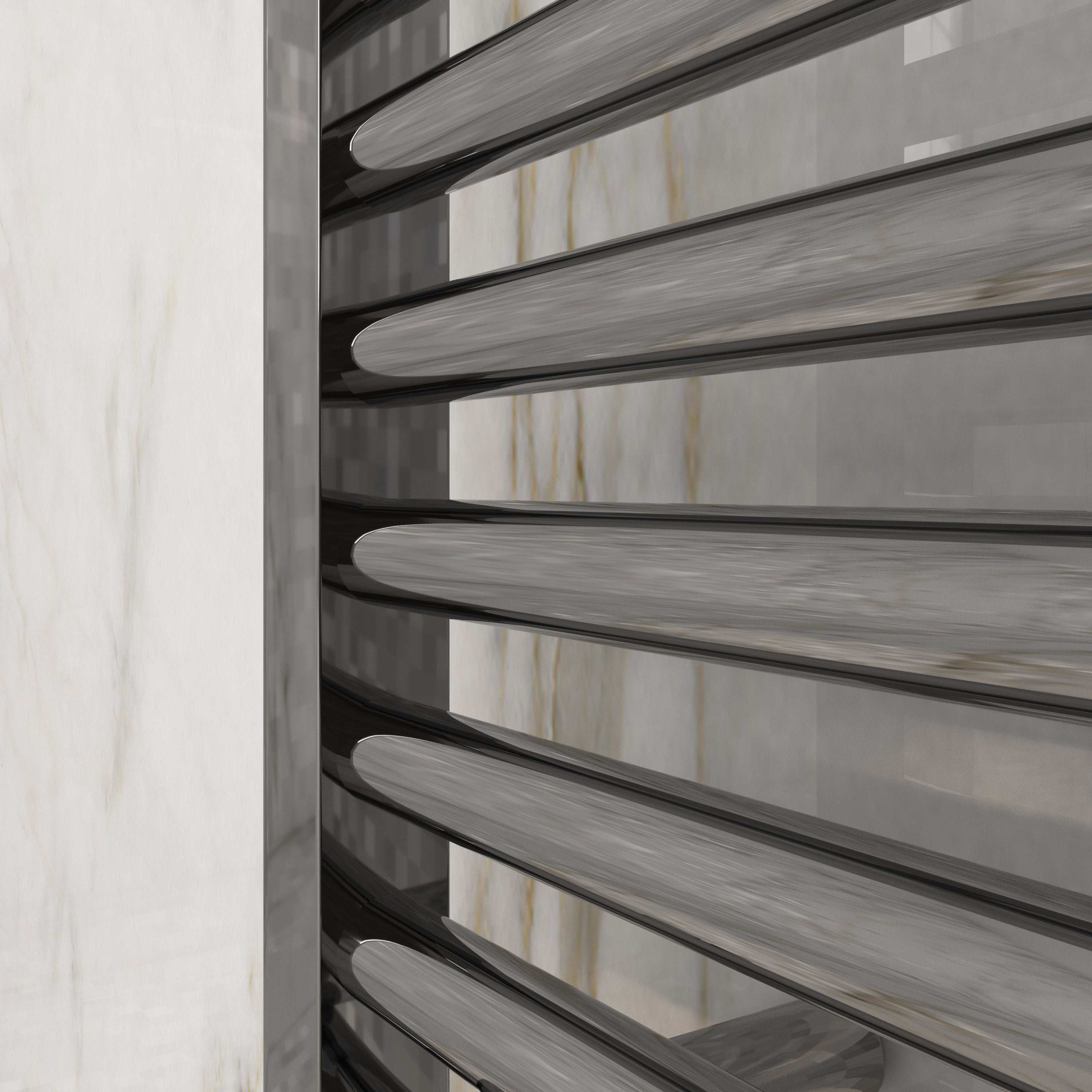 Badheizkörper mit Mittelanschluss Comfort Chrom Gebogen