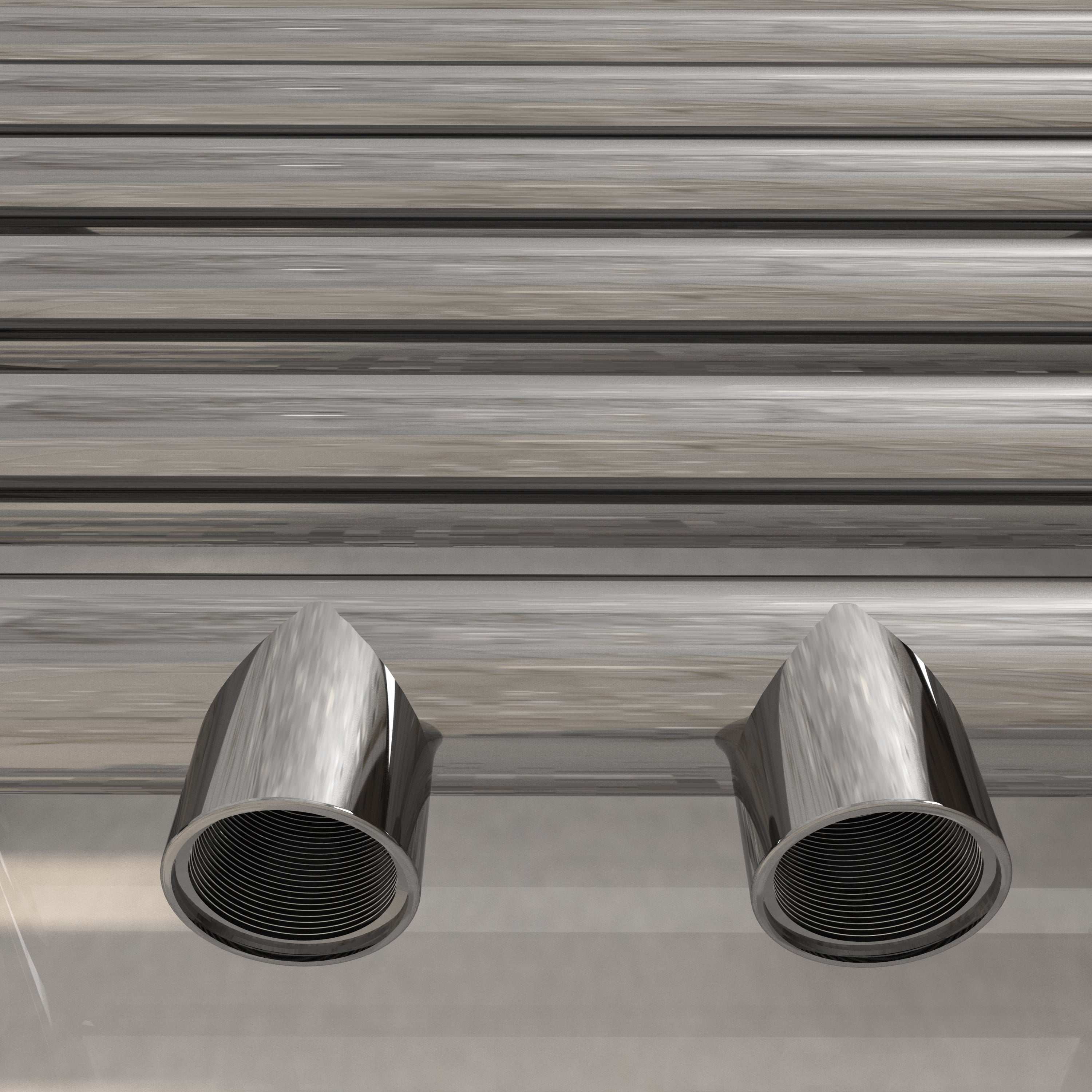 Badheizkörper mit Mittelanschluss Comfort Chrom Gebogen