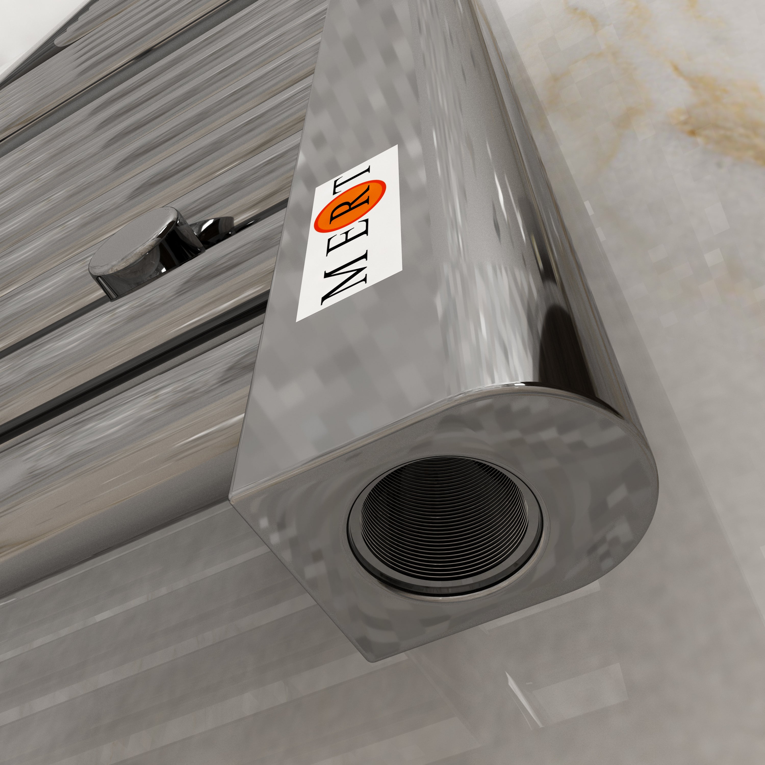 Badheizkörper mit Mittelanschluss Comfort Chrom Gebogen