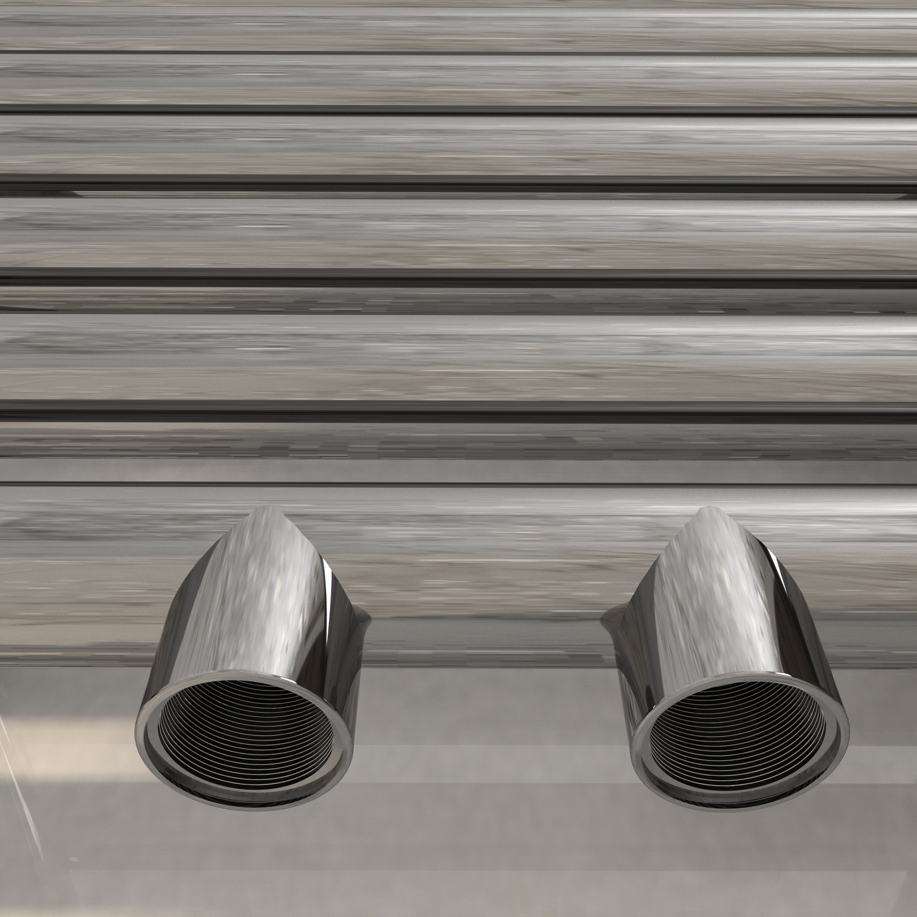 Badheizkörper mit Mittelanschluss Comfort Chrom Gebogen