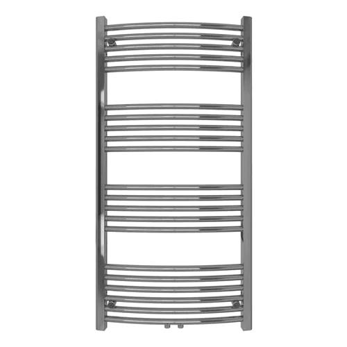 Badheizkörper mit Mittelanschluss Comfort Chrom Gebogen