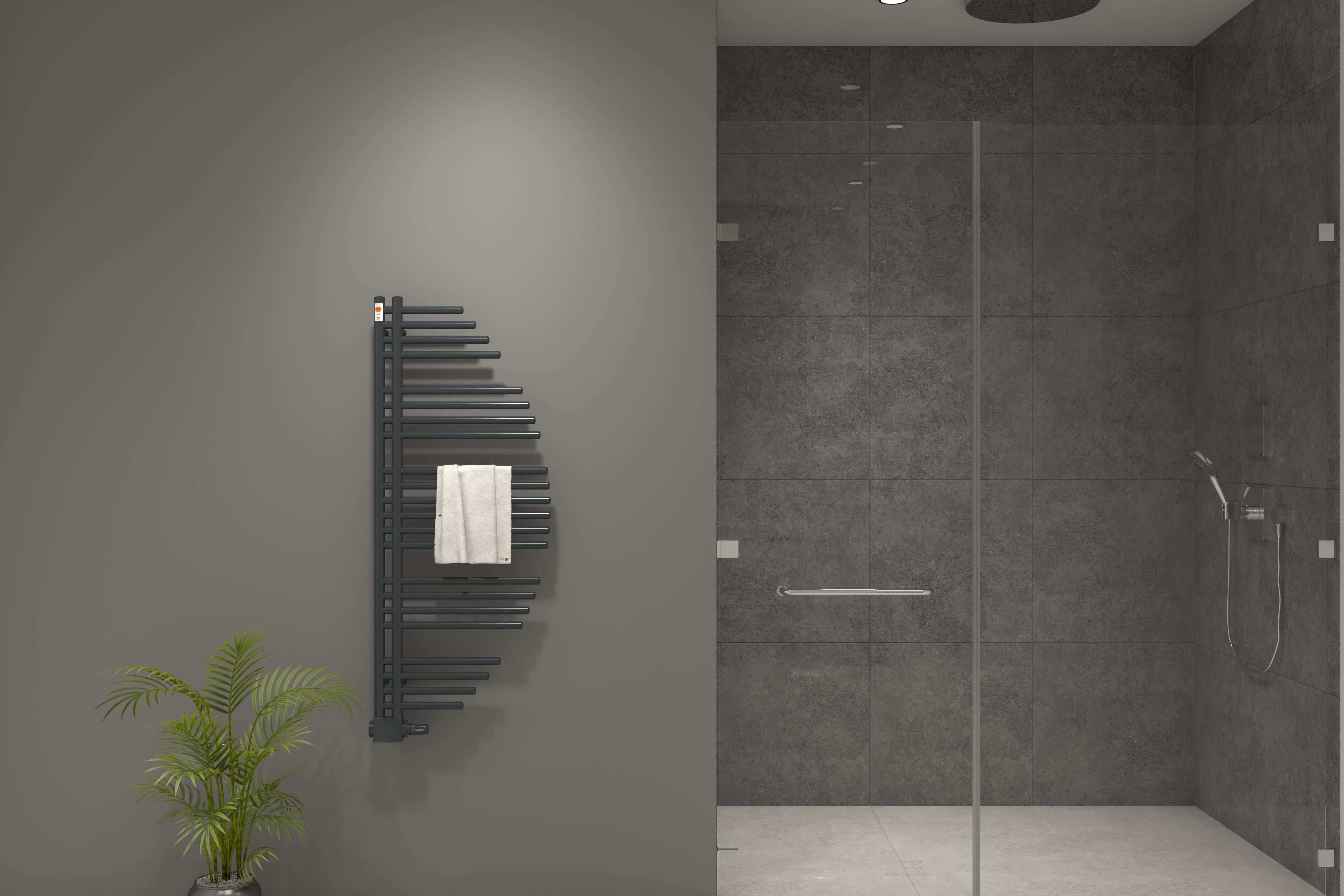 Mert Design Badheizkörper Modell Aycan Schwarz