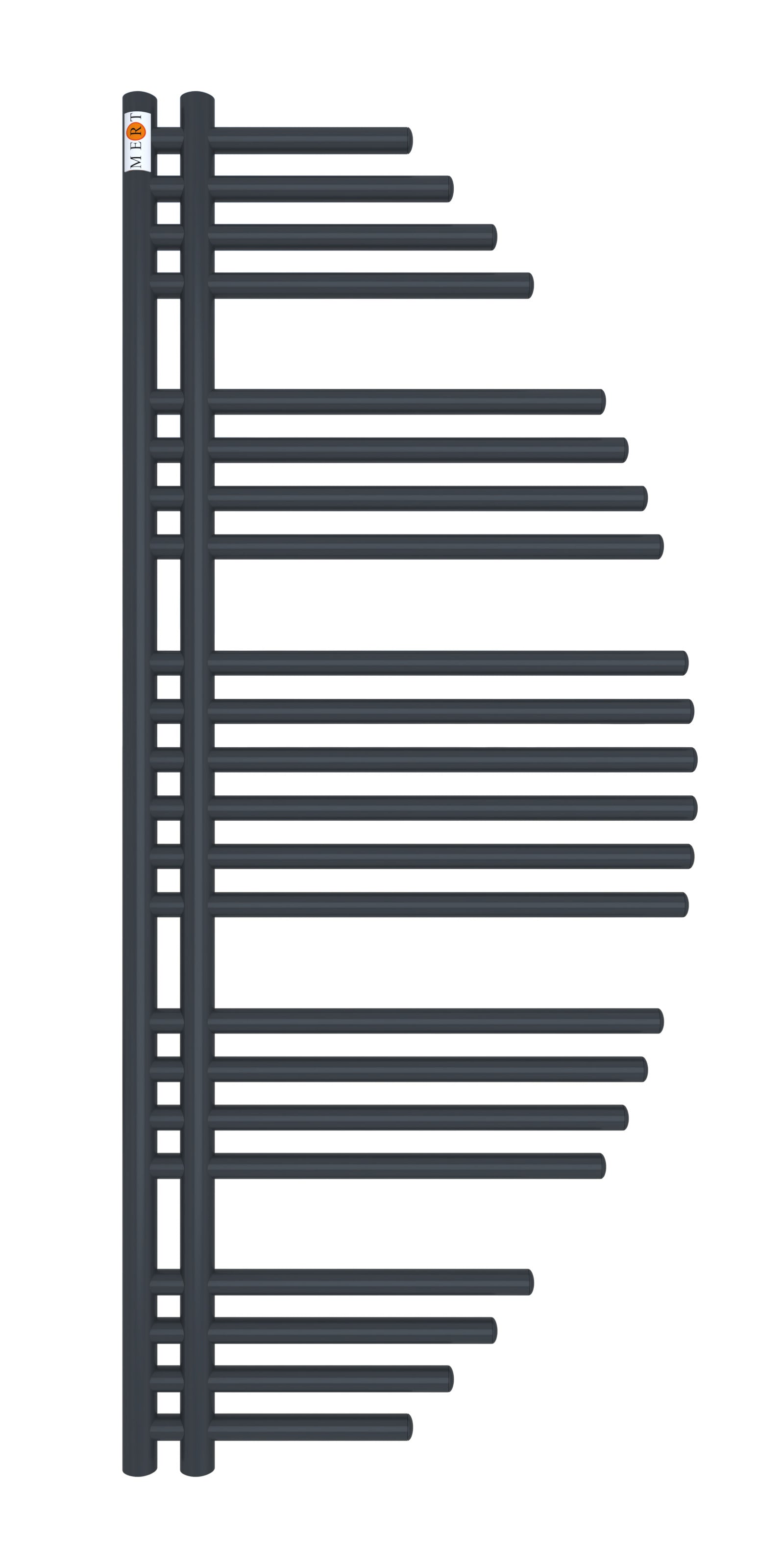 Mert Design Badheizkörper Modell Aycan Schwarz