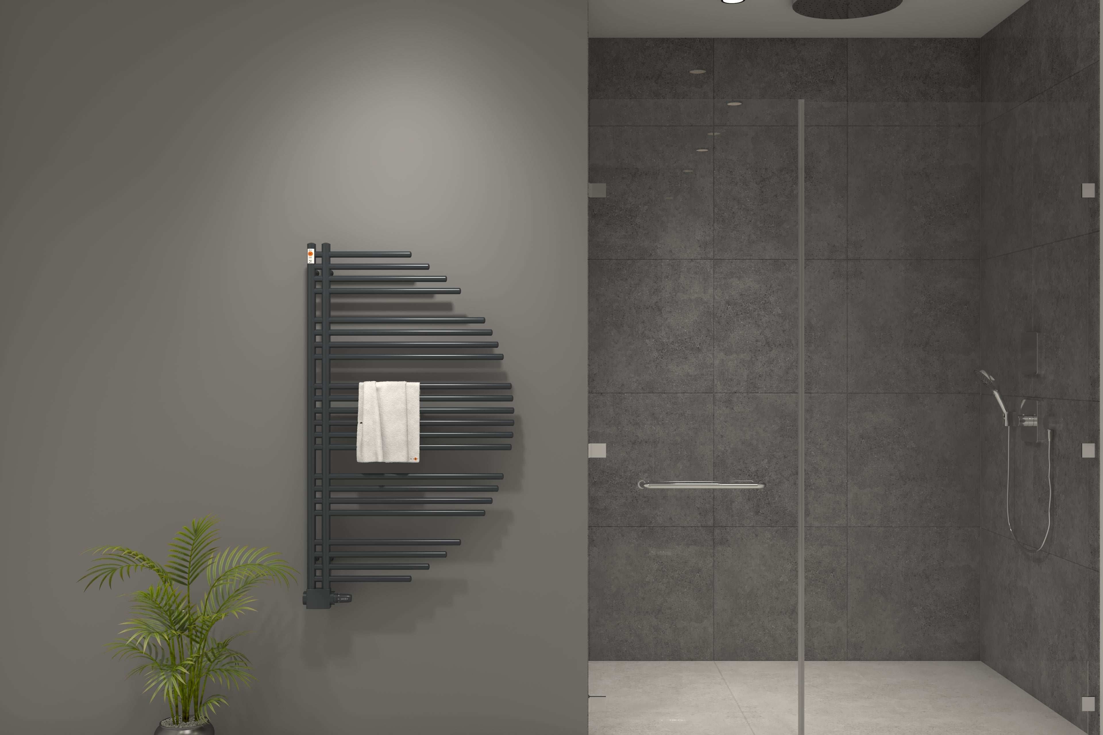 Mert Design Badheizkörper Modell Aycan Schwarz