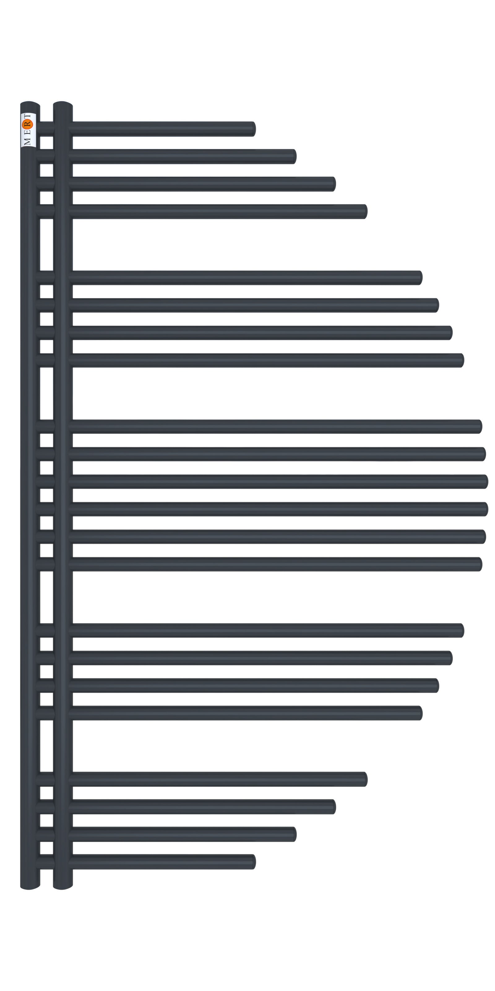 Mert Design Badheizkörper Modell Aycan Schwarz