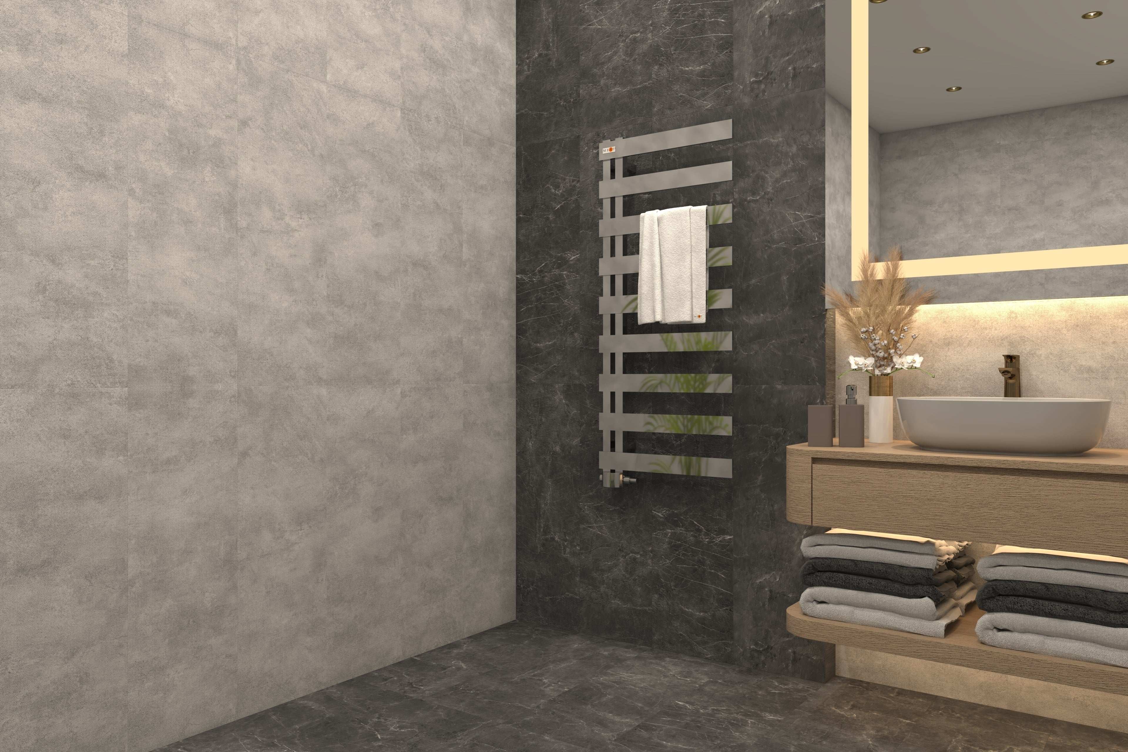 Badheizkörper Design Melido weiß oder Chrom