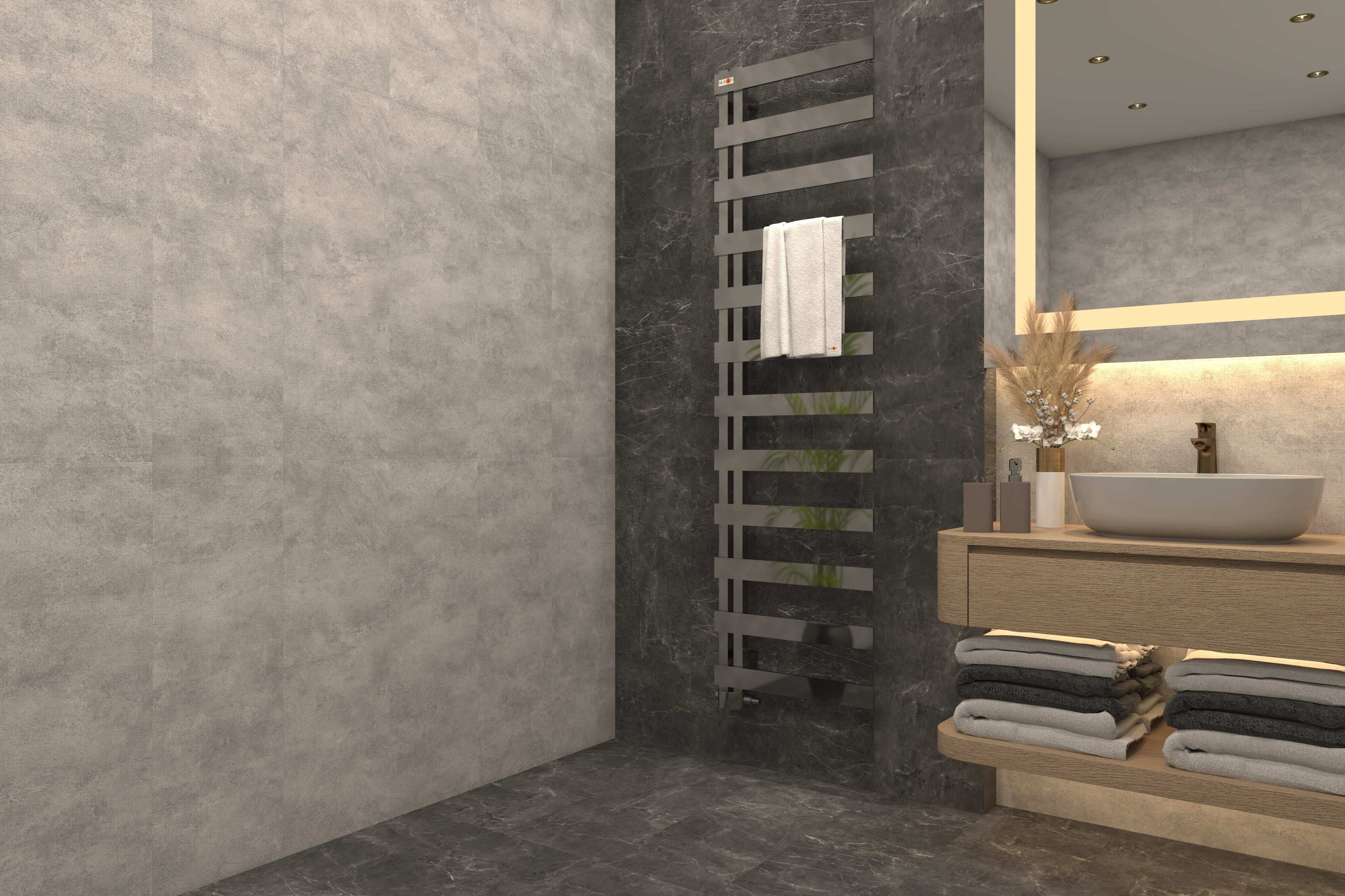 Badheizkörper Design Melido weiß oder Chrom