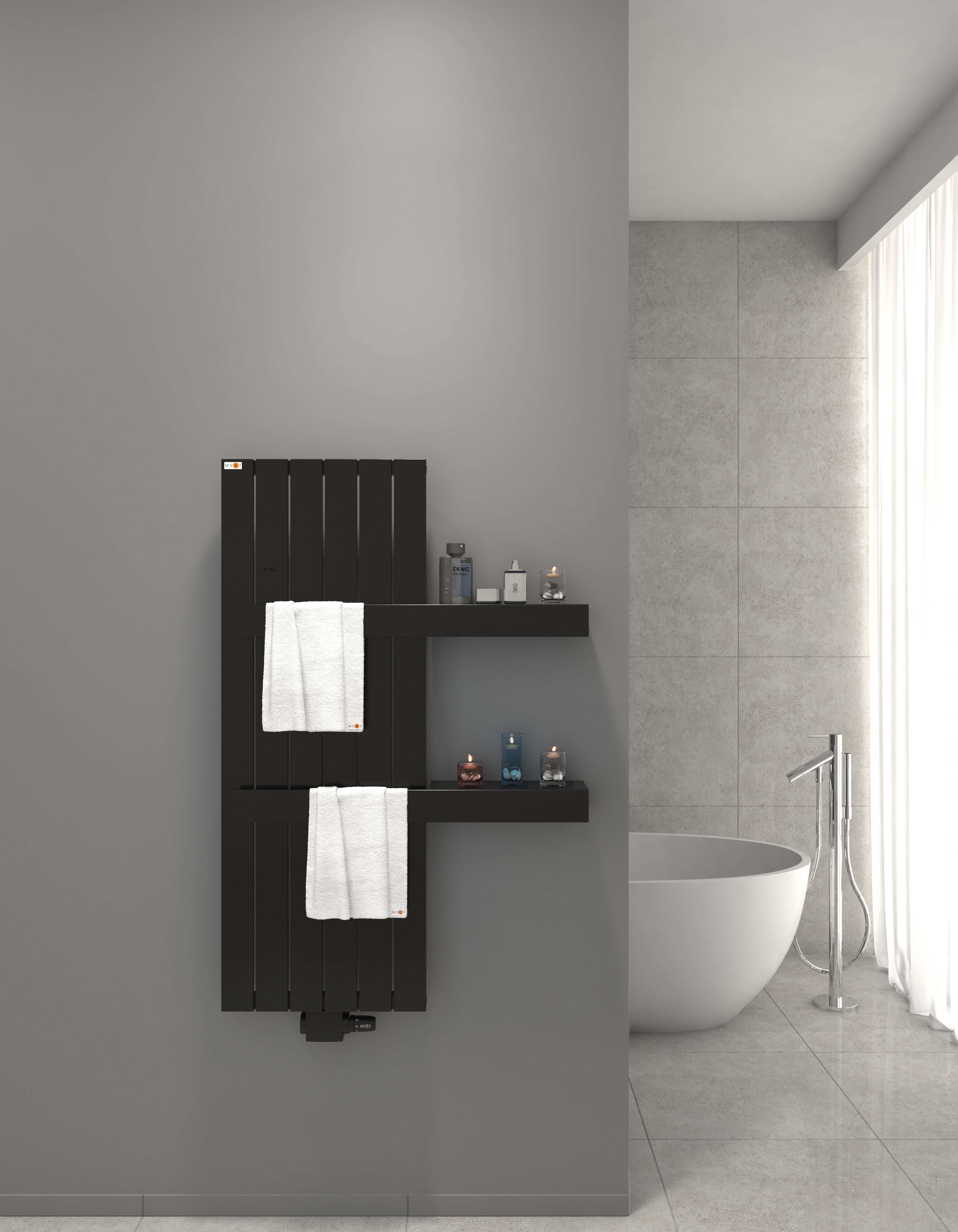 Mert Design Badheizkörper Modell Teo Schwarz