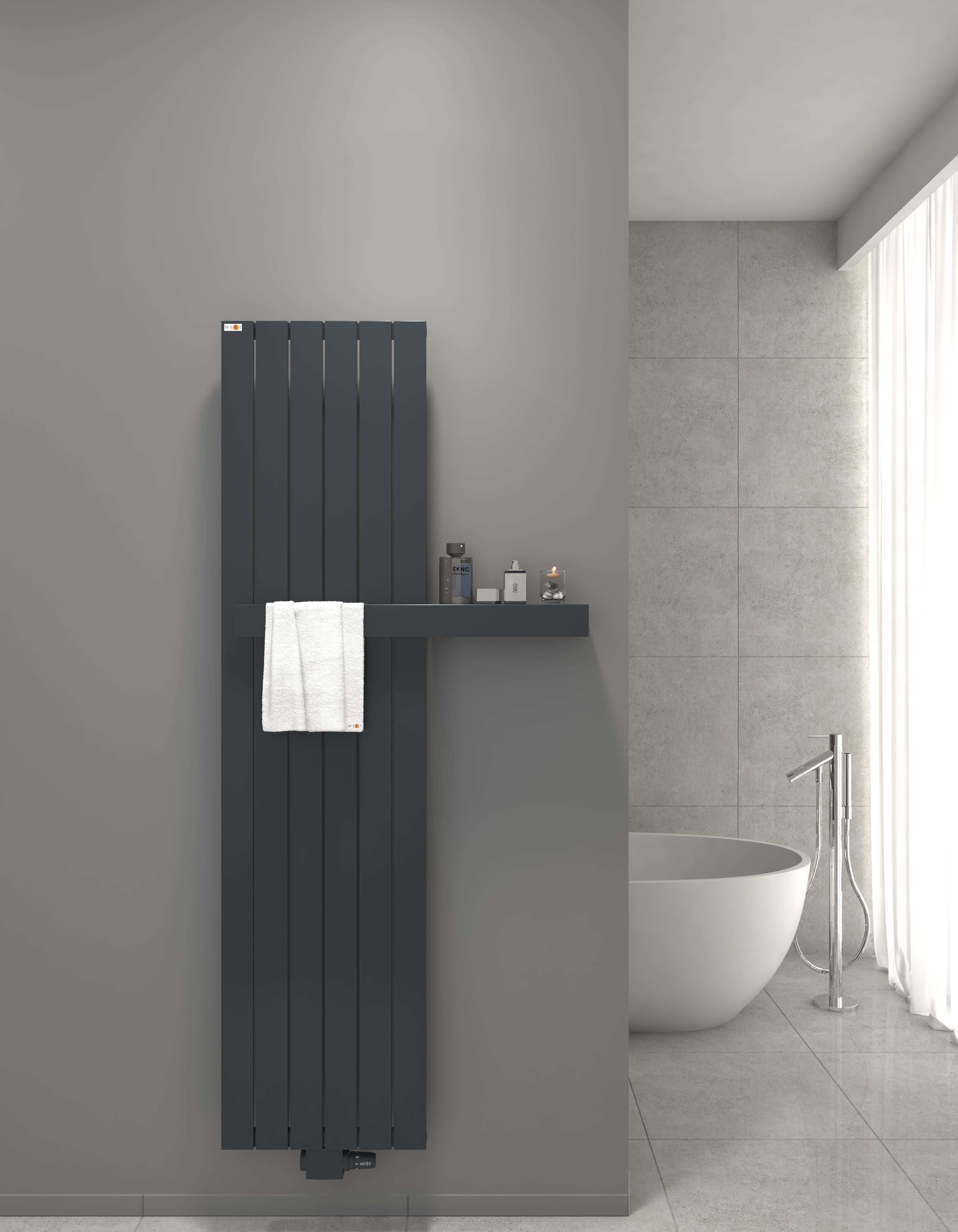 Mert Design Badheizkörper Modell Teo Anthrazit