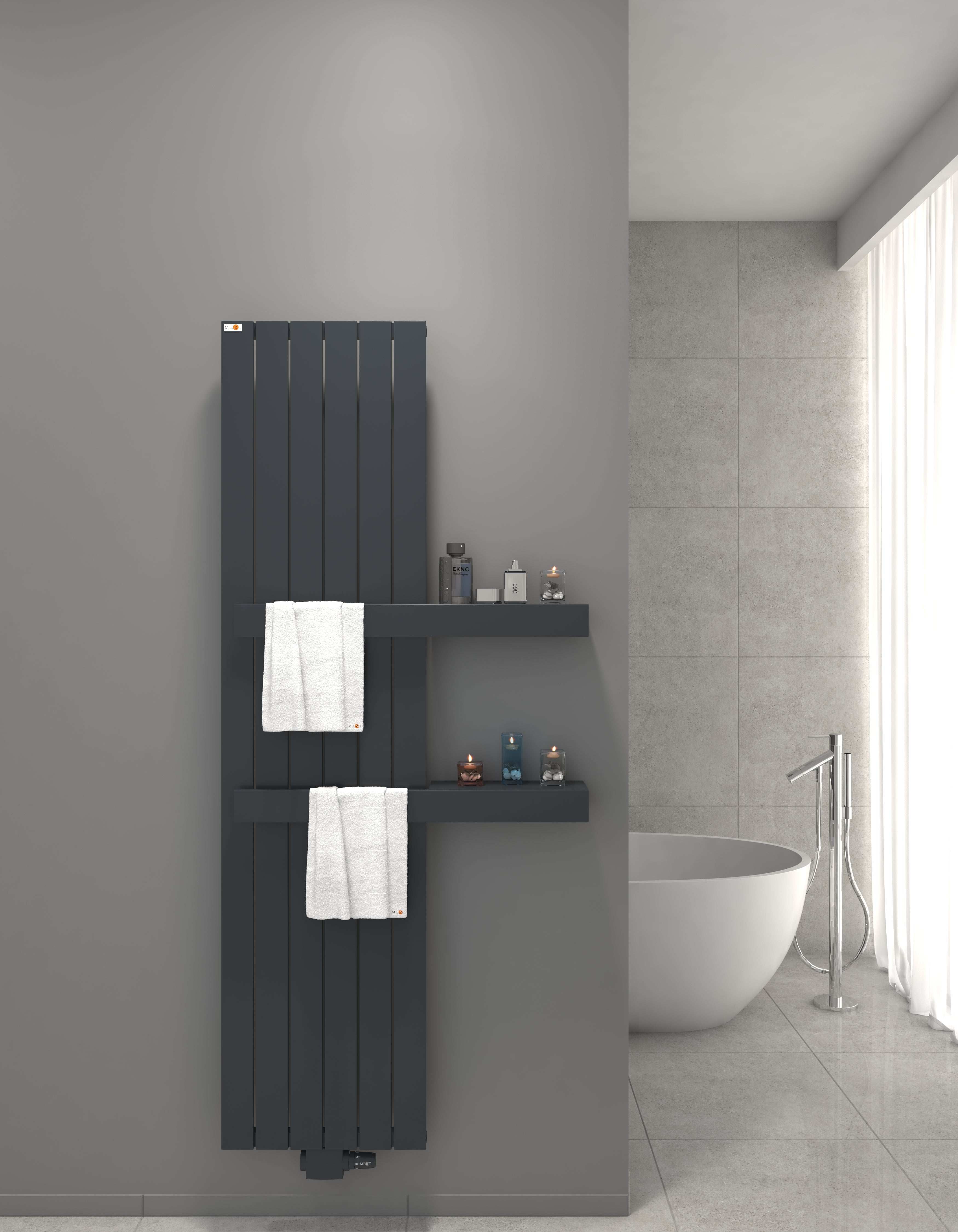 Mert Design Badheizkörper Modell Teo Anthrazit