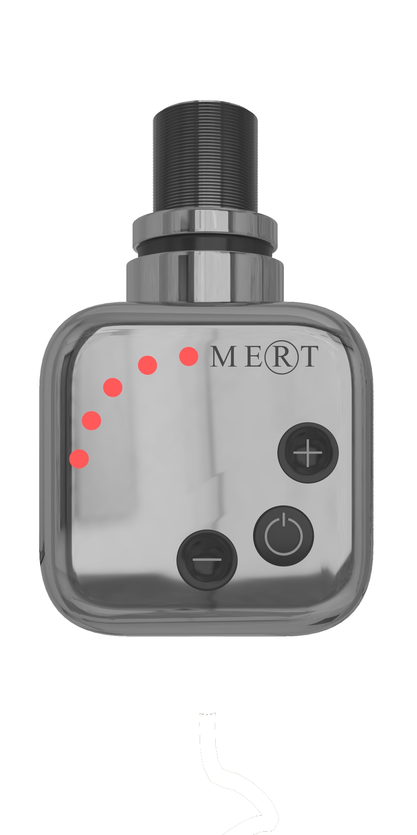 Mert Elektro Badheizkörper Chrom Heizstab + KMX1-Regler