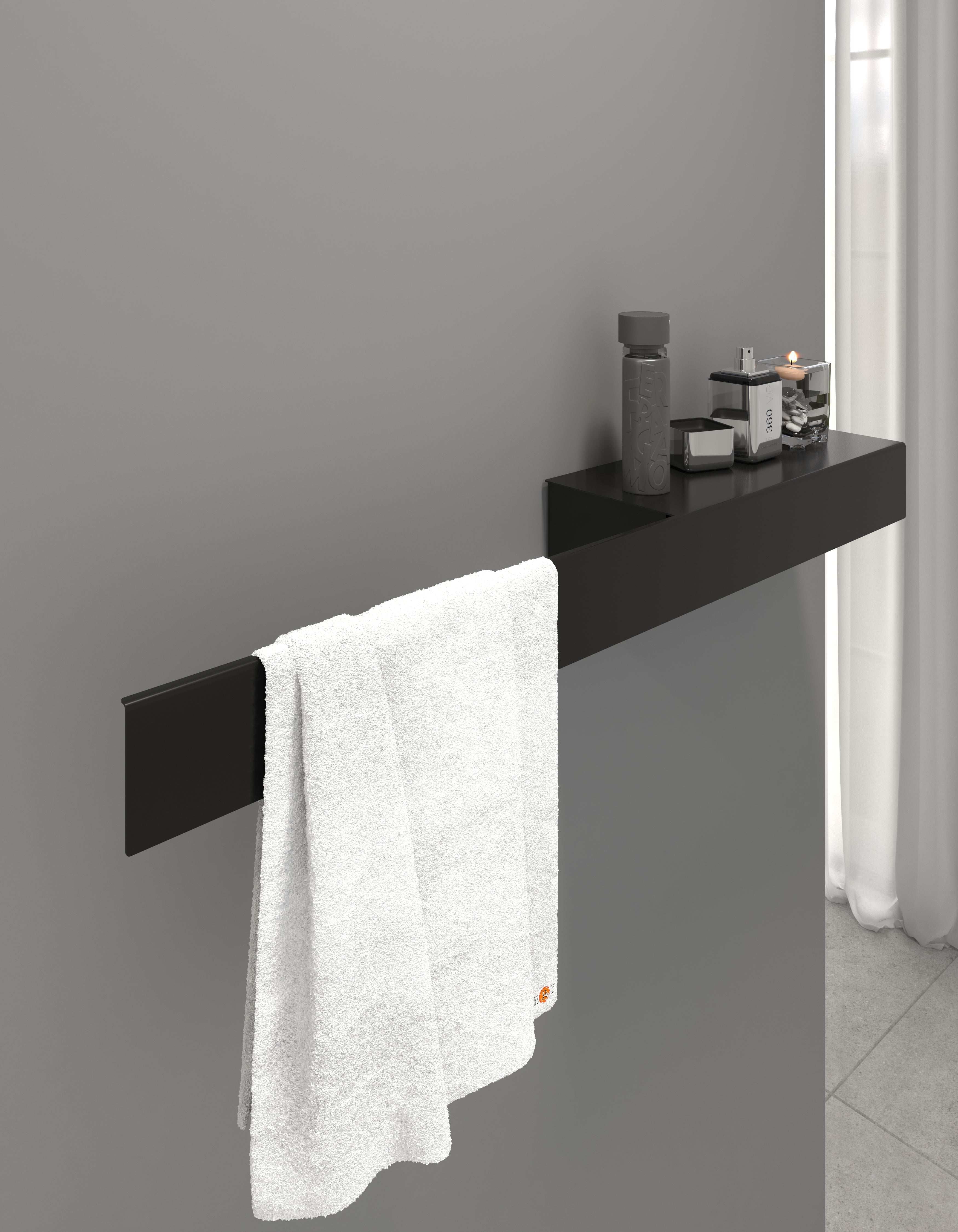 MERT Handtuchhalter TEE Tiefschwarz RAL 9005