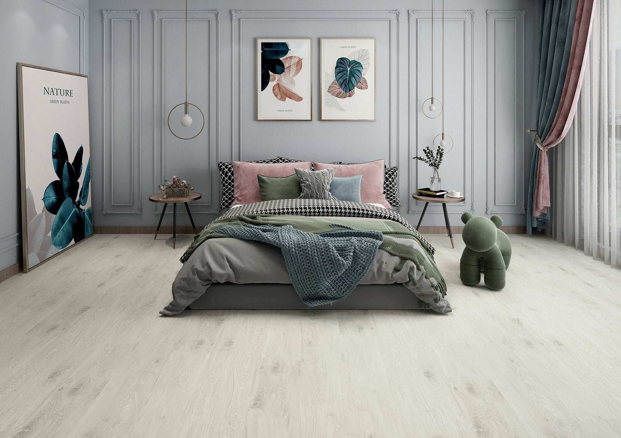 MERT Hart Vinyl Bodenbelag, Modell Holzoptik WOLF, inkl. integrierte Trittschalldämmung, 0,55 mm, Nutzungsklasse 33, TOP Qualität