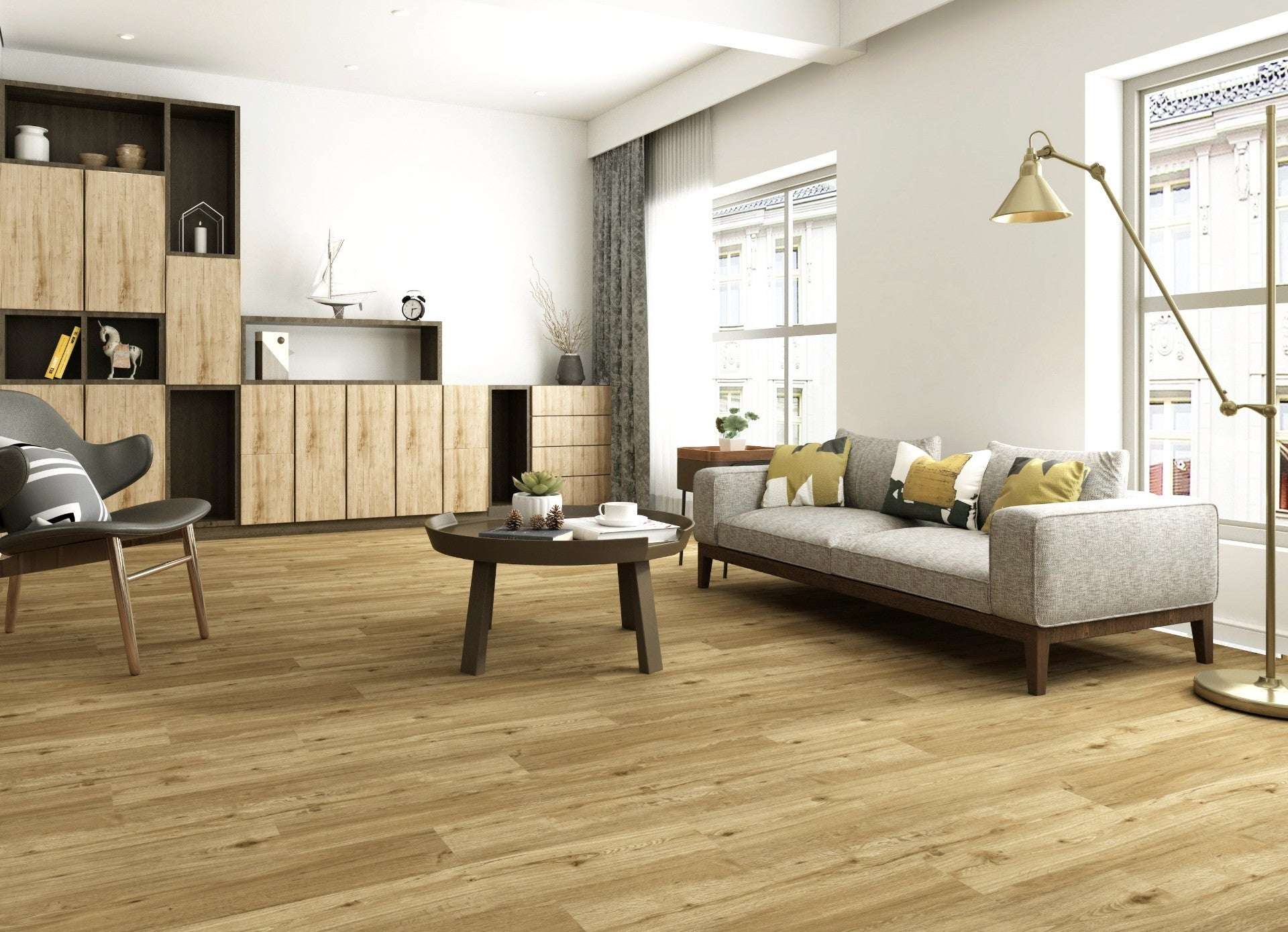 MERT Hart Vinyl Bodenbelag, Modell Holzoptik BERLIN, inkl. integrierte Trittschalldämmung, 0,55 mm, Nutzungsklasse 33, TOP Qualität