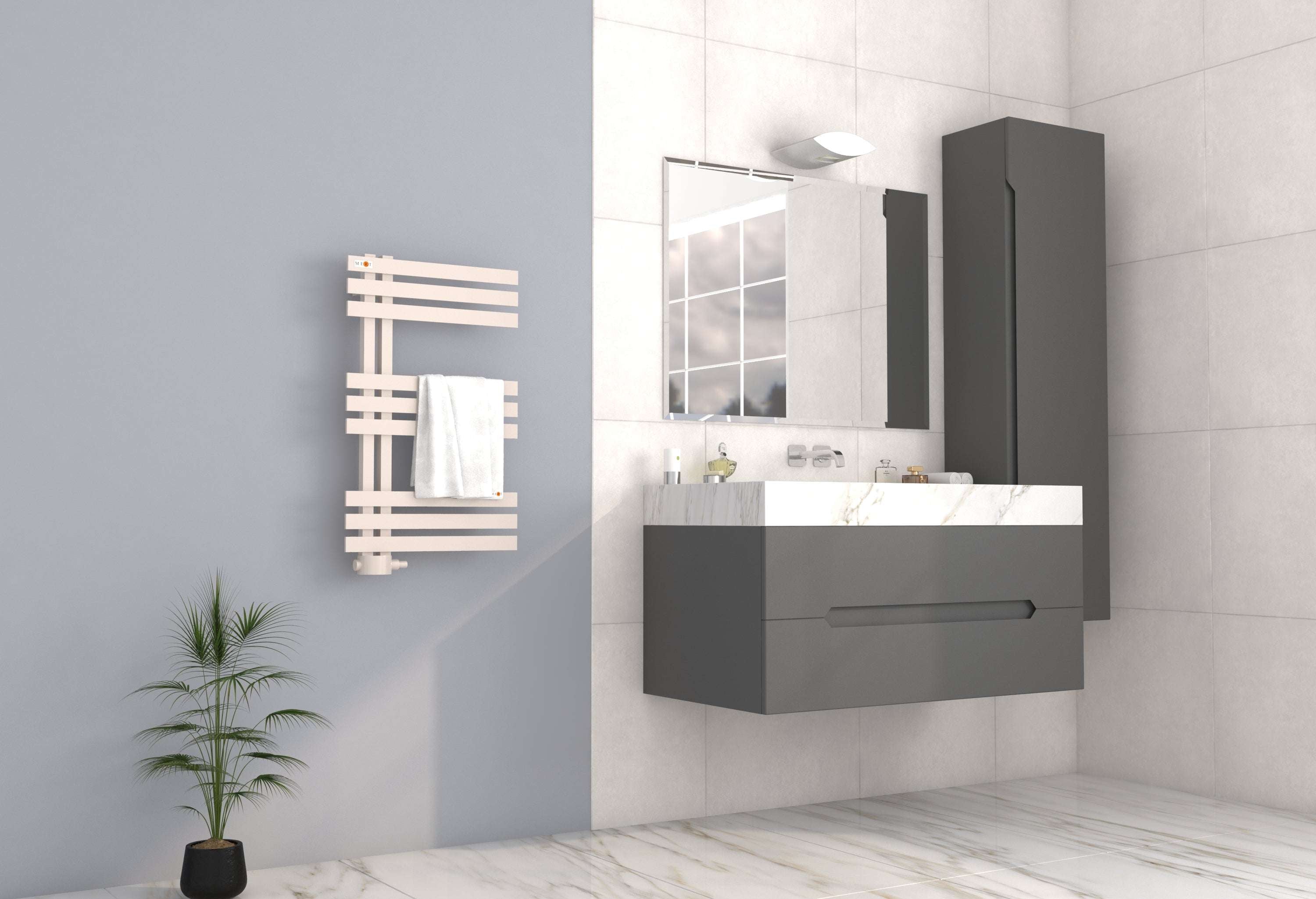 Mert Design Badheizkörper Modell ELEN Weiß