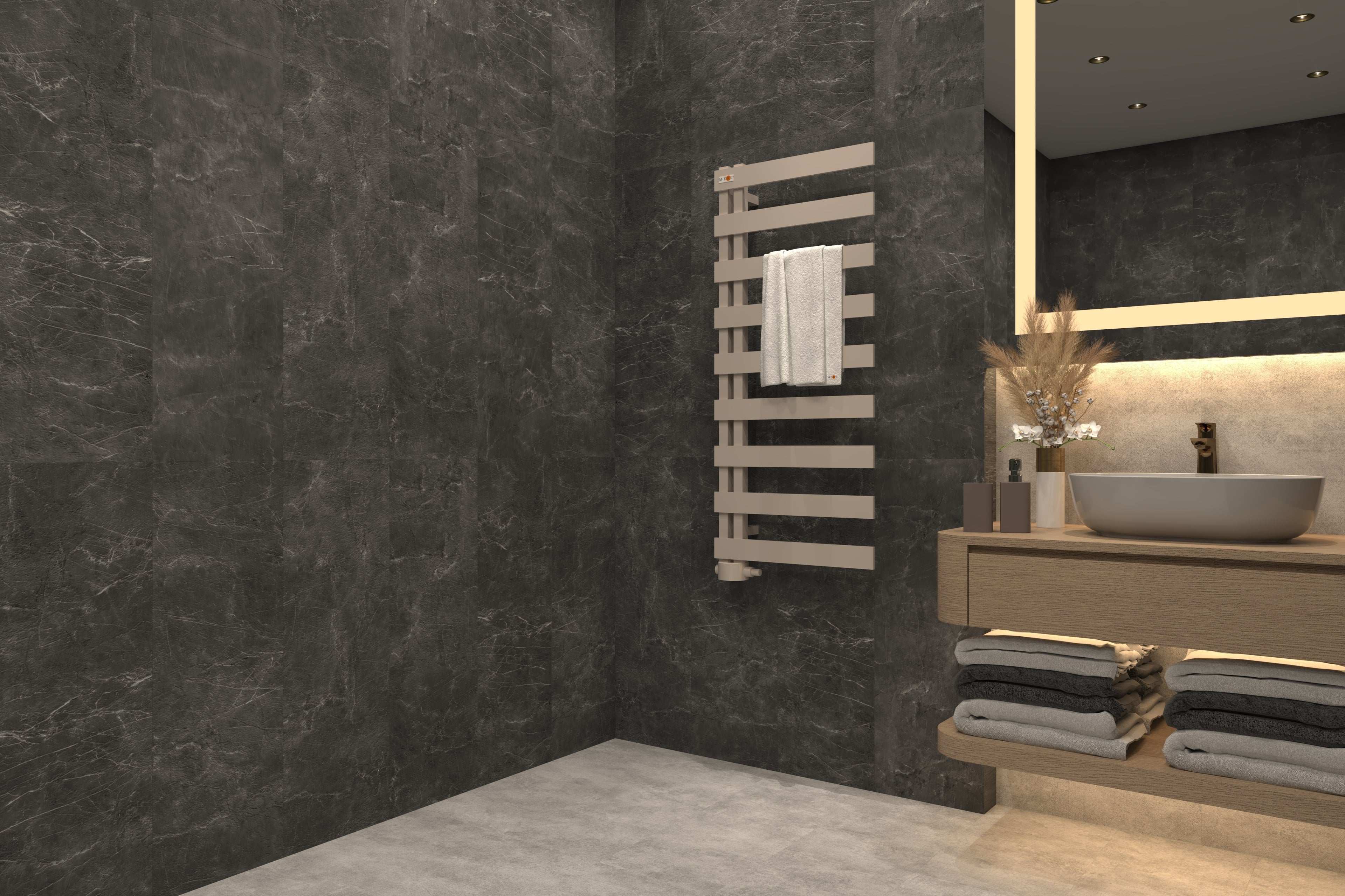 Badheizkörper Design Melido weiß oder Chrom